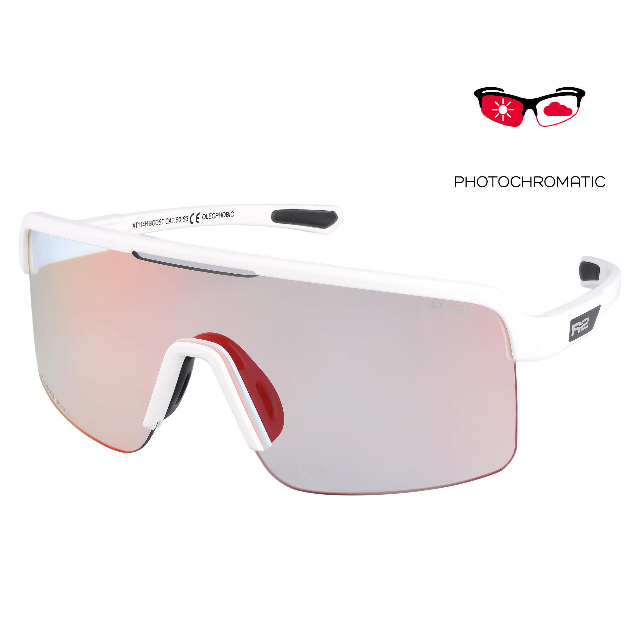 Fotochromatické sportovní  sluneční brýle  R2 BOOST AT114H